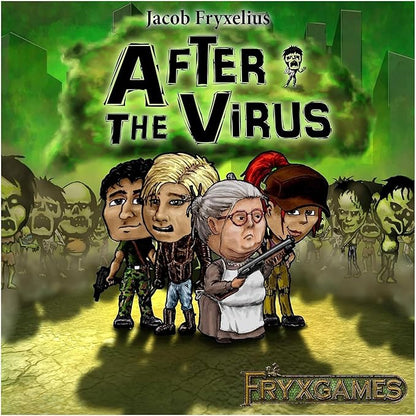 Fryx Games After The Virus: A Cooperative Zombie Deckbuilder for 1-3 Players Ages 14+