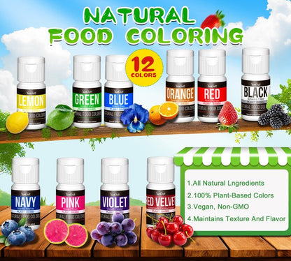 Food Coloring Liquid Set (10 Colors)