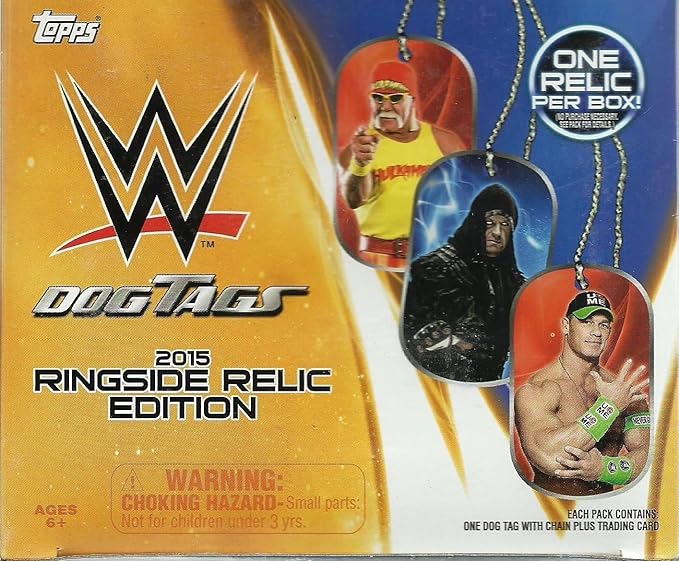 WWE Wrestling 2015 Ringside Relic Edition 2015 Ringside Relics Dog Tags Box by Topps