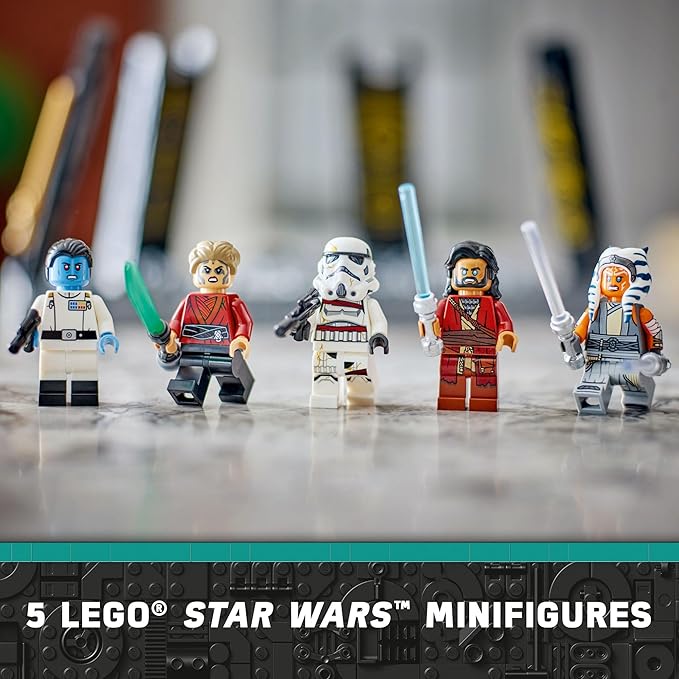 LEGO Star Wars Ahsoka Tano’s Duel on Peridea Building Toy for Kids Collectible Toy with 5 Star Wars Minifigures Including Grand Admiral Thrawn &amp Ahsoka Fun Gift for 8 Year Old Boys &amp Girls