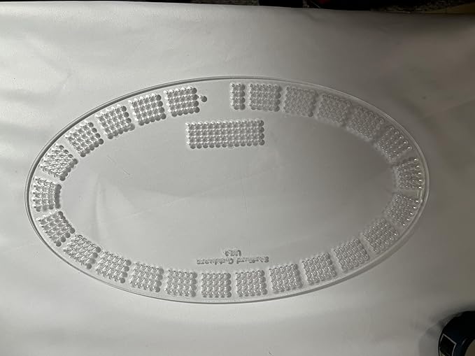 Oval Cribbage Board Template - 4 Lane USA