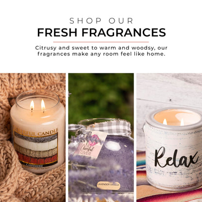 A Cheerful Giver - Lilacs In Bloom Baby Scented Glass Jar Candle (6oz) with Lid & True to Life Fragrance Made in USA