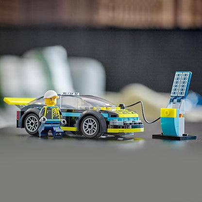 Lego 60383 City Electric Sports Car Toy for 5 Plus Years Old Boys and Girls Race Car for Kids Set with Racing Driver Minifigure Building Toys