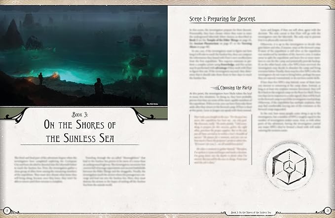 Asmodee Arkham Horror The Roleplaying Game Terra Antarctica Adventure Book Immersive RPG for Kids &amp Adults Ages 14+ 2-6 Players 1+ Hour Playtime