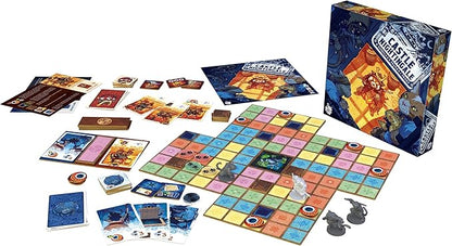 Castle Nightingale Board Game - Stealth Ninja vs. Samurai Strategy Game with Modular Boards Miniatures &amp Action Cards Competitive Asymmetric Gameplay Ages 10+ 2 Players 30 Minutes