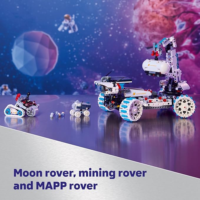 LEGO Technic Lunar Outpost Moon Rover Space Vehicle Building Toy - All-Terrain Explorer for Kids Boys &amp Girls Ages 10+ - Buildable Space Decor for Any Room - Gift Idea for Birthdays - 42211