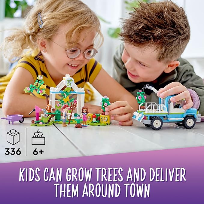 LEGO Friends Tree-Planting Vehicle 41707 Building Toy Set for Kids Girls and Boys Ages 6+ (336 Pieces)
