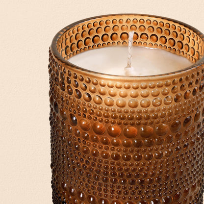 DEVI 14oz Amber Empry Glass Candle Jars for Making Candles (6 Pack), 3 Wick Candle Jars, Bulk Empty Candle Containers, Candle Tins Making Supplies for Gifts, Boho Cristmas Shelf Decor