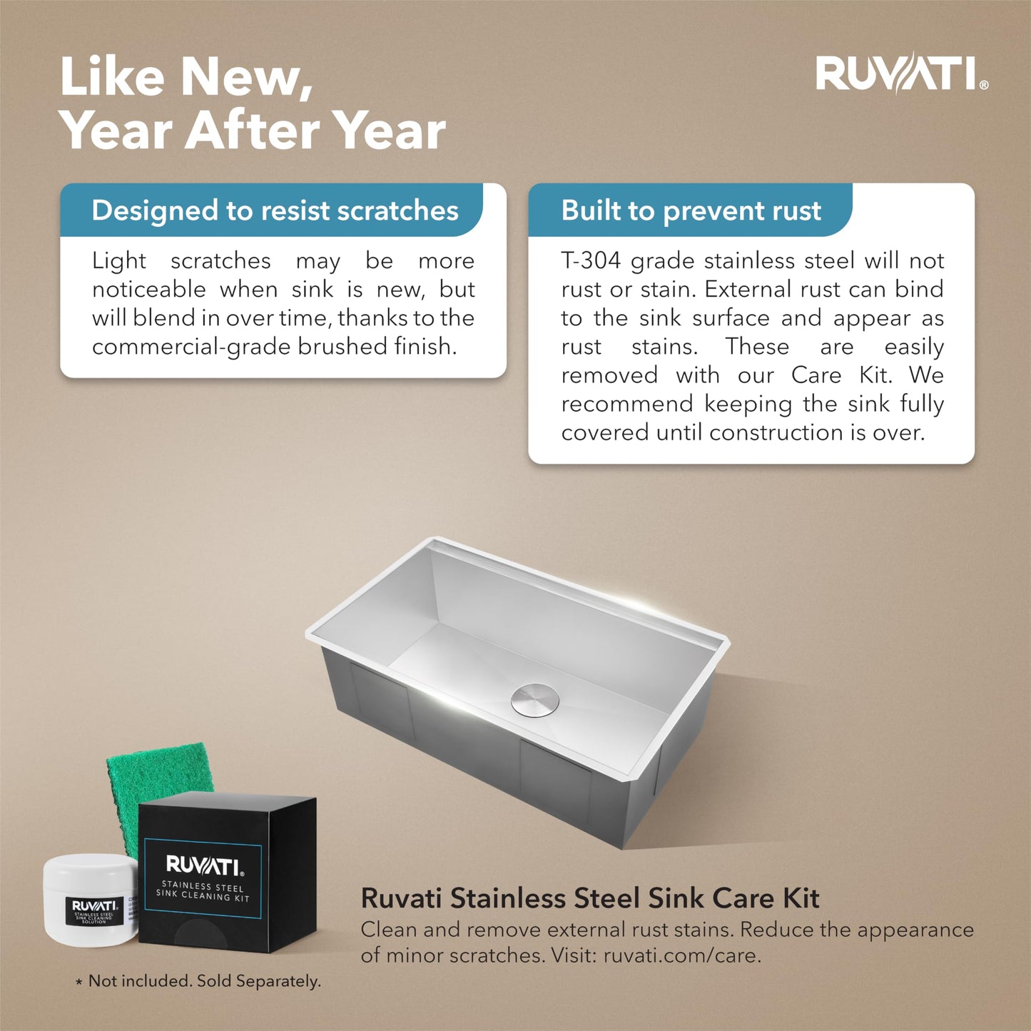 Ruvati 32-inch Undermount 16 Gauge Stainless Steel Workstation Kitchen Sink Single Bowl – Soundproof Multifunction Chef Sink with Cutting Board & Accessories, Brushed Finish Hides Scratches – RVH8300