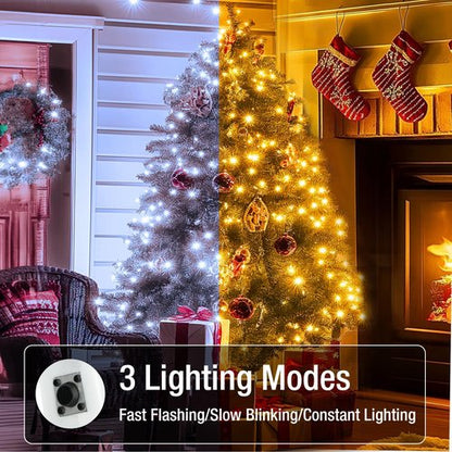 Fairdeer 20 Pack Fairy Lights Battery Operated - 7ft 20 Led Twinkle Lights 3 Modes, Bulk Mini String Lights Waterproof for Mason Jars Vases DIY Party Wedding Decoration Christmas - Warm and Cold White