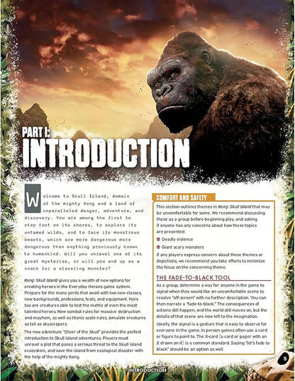 Everyday Heroes Kong: Skull Island Cinematic Adventures Roleplaying Game Orange