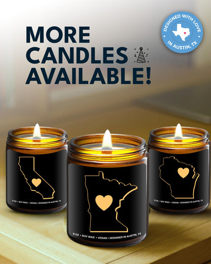 Minnesota Candle, Thoughtful Minnesota Themed Souvenirs & Gifts for Men and Women, Unique State Gifts, Best Sentimental Gift for Moving Away, Ideal for Birthday, Christmas, Graduation, Gift Ready