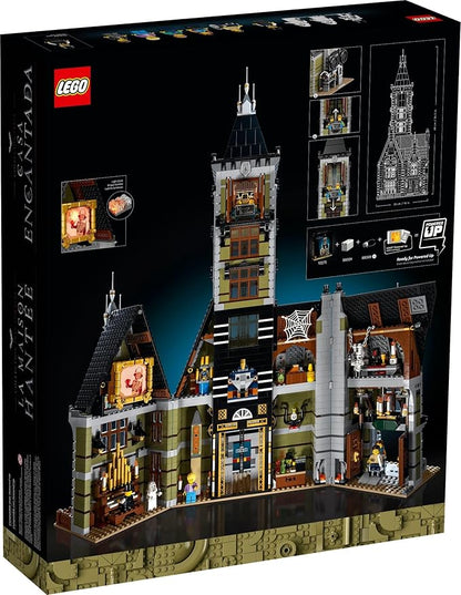 LEGO Icons Haunted House Building Set Creative Craft for Adults and Family Haunted House DIY Project to Build Together Includes 10 Minifigures 10273