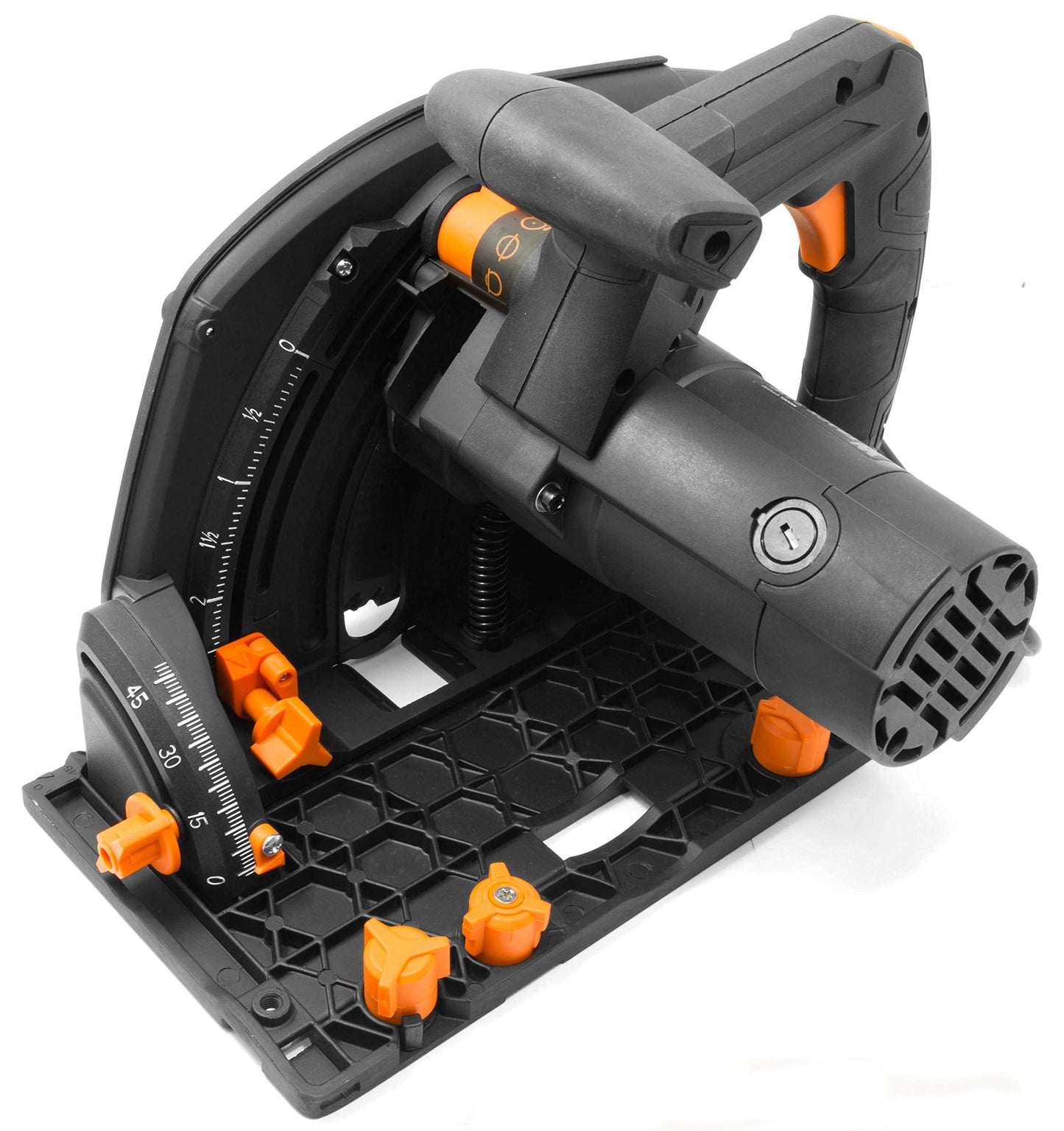 WEN 12-Amp 7.25-Inch Plunge Cut Track Saw Bundle with 100-Inch Guide Rail and Adapters