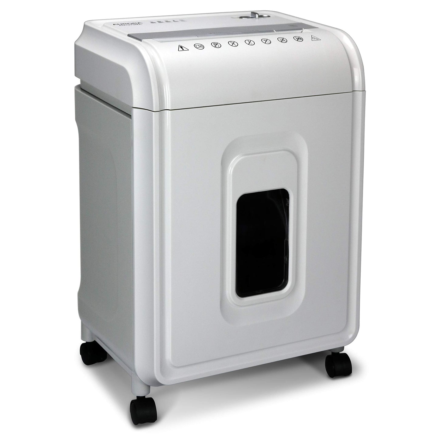 Aurora Professional Grade 12-Sheet Micro-Cut Paper and CD/Credit Card Shredder/ 60 Minutes Continuous Run Time, White/Gray