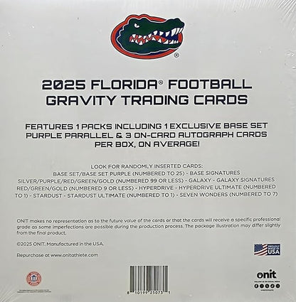 2025 Onit Gravity College Football Card Breaker Edition Box (Florida Gators)