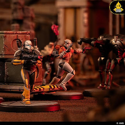 Asmodee Star Wars Shatterpoint Delta Squad Form Up Squad Pack - Includes Boss Fixer Sev &amp Scorch Tabletop Miniatures Strategy Game for Kids and Adults Ages 14+ 2 Players 90 Min Playtime