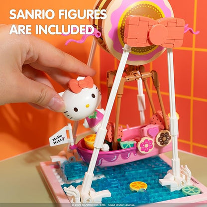 Hamee Sanrio Hello Kitty and Friends ‘Summer Wunderland’ Cute Water Theme Park Building Block Set Birthday Gift Party Favor Stress Relief Collectible Toy Compatible with Lego Block – Hello Kitty