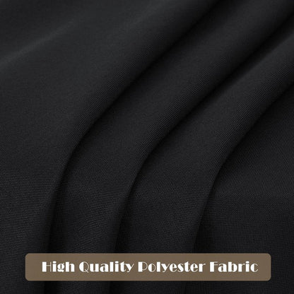 sancua 6 Pack Black Tablecloth 60 x 84 Inch, Rectangle Table Cloth for 4ft Tables - Stain and Wrinkle Resistant Washable Polyester Table Cover for Dining Wedding Banquet Party Buffet Restaurant