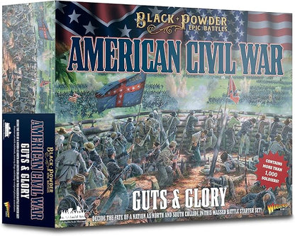 Warlord Games Black Powder Epic Battles: American Civil War Guts &amp Glory Starter Set Military Table Top Wargaming Plastic Model Kit 312004004