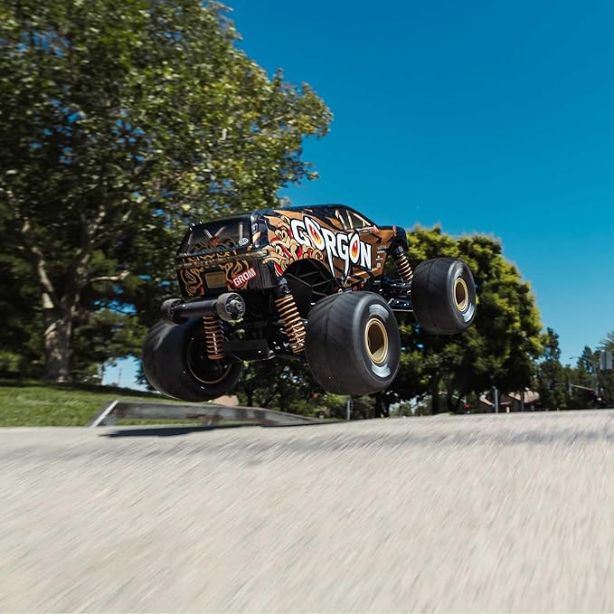 ARRMA RC Truck 1/16 Gorgon GROM 4X4 RTR Brushed Monster Truck (Battery &amp Charger Included) Bronze ARA2130T3