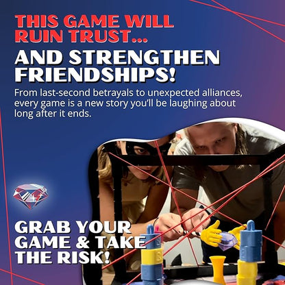 Tiny Laser Heist – Hilarious 3D Heist Game Outsmart &amp Negotiate for The Loot Fun Cooperative Board Game for Ages 12+ Perfect for Game Nights &amp Parties 3-6 Players
