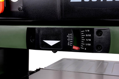 Cutech 40700H 12½-Inch Spiral Cutterhead Benchtop Planer with Tungsten Carbide Inserts, Snipe Minimizer, and Board Return Rollers (12-1/2-Inch Single Speed)
