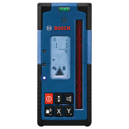 BOSCH LR40 2000 ft Red-Beam Rotary Laser Receiver, Includes Mounting Bracket & 2 AA Batteries
