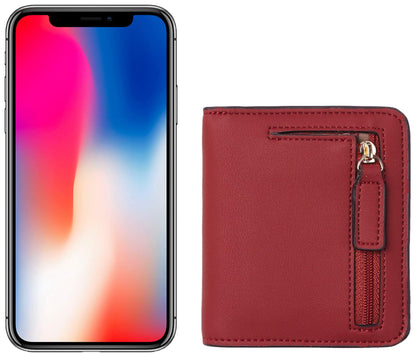Toughergun Wallet Women Rfid Blocking Small Compact Bifold Luxury Leather Pocket Wallet Ladies Mini Purse with ID Window