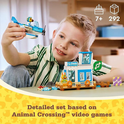 LEGO Animal Crossing Fly with Dodo Airlines Airport Playset Kids’ Airplane Toy and Pilot Minifigure Inspired by The Video Game Series Gift for Girls and Boys Ages 7 and Up 77051