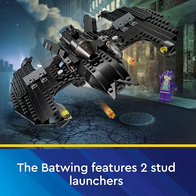 LEGO DC Batwing: Batman vs. The Joker 76265 DC Super Hero Playset Features 2 Minifigures and a Batwing Toy Based on DC’s Iconic 1989 Batman Movie DC Birthday Gift for 8 Year Olds