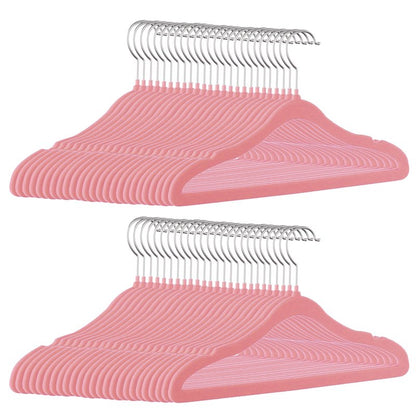 GoodtoU Kids Hangers Velvet 50 Pack 14" - Kids Felt Hangers Non Slip Toddler Hanger Childrens Hanger for Kid