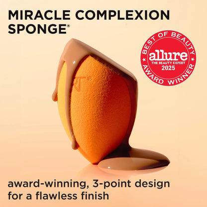 Real Techniques Iconic Blend + Set Makeup Sponge Duo, Makeup Blending Sponges, For Liquid, Cream, & Powder, Cloud Skin, Powder Sponge & Foundation Sponge, Latex-Free, Vegan & Cruelty Free, 2 Count