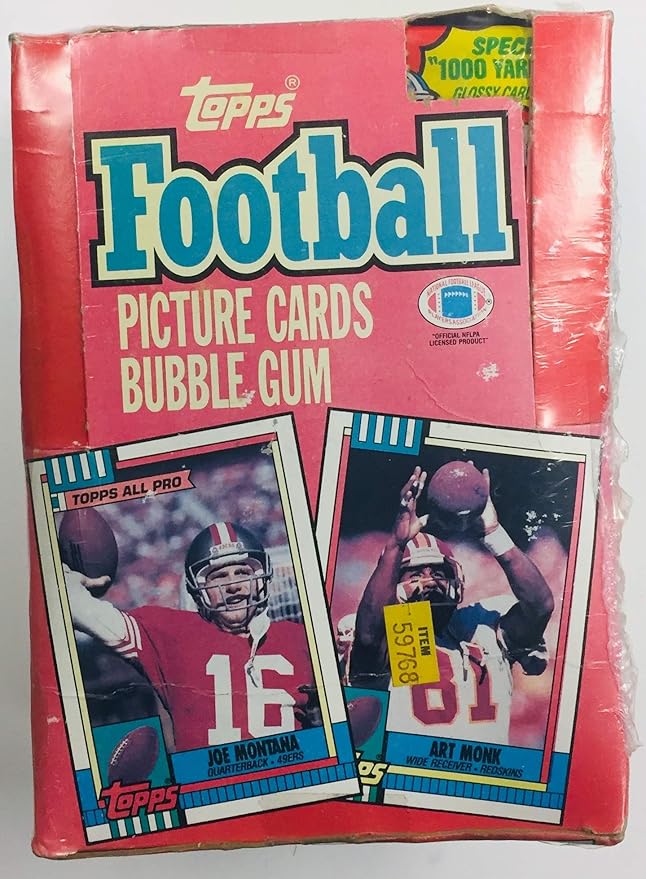 Topps 1990 Football Collectible Card Box - 36P