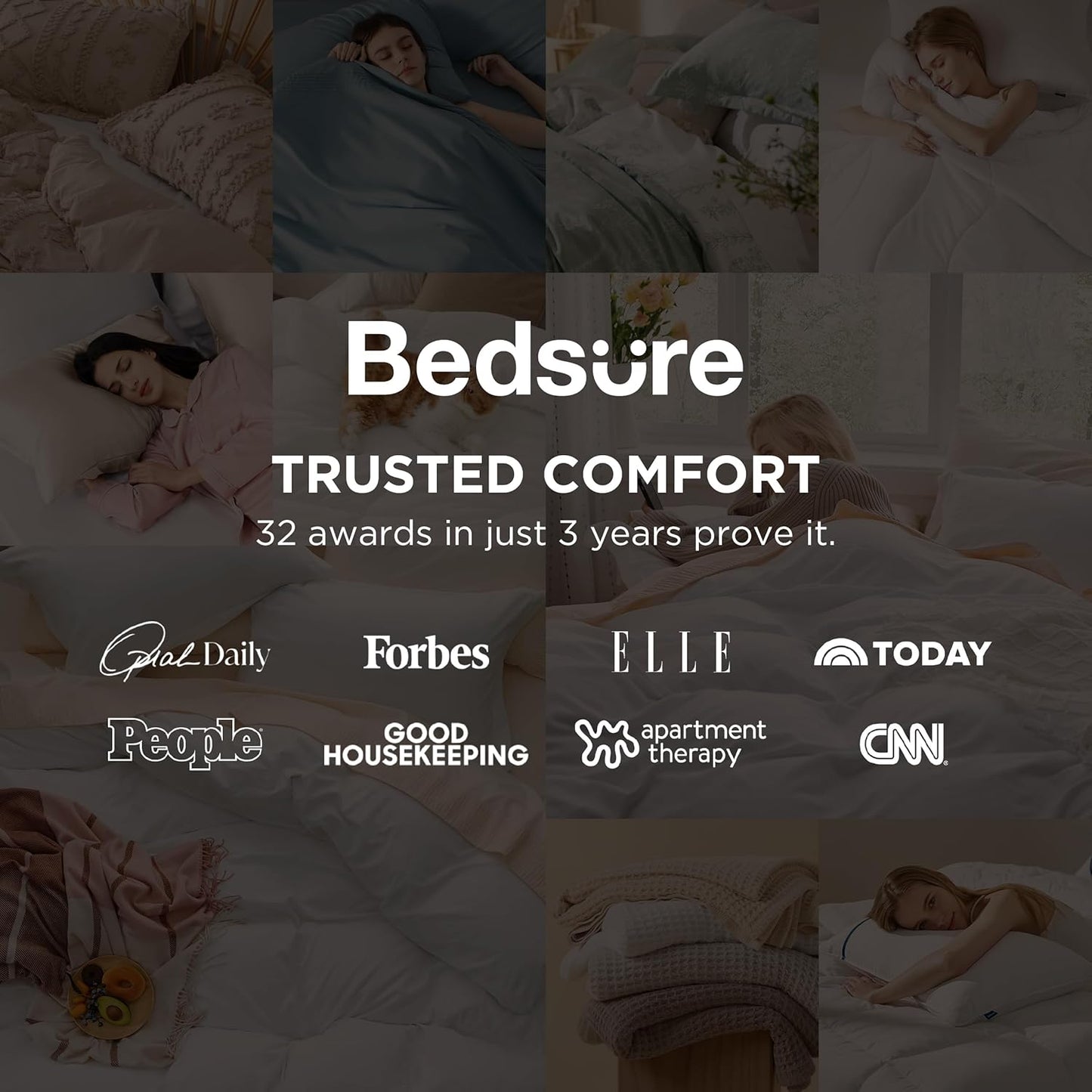 Bedsure Winery Pink Duvet Cover Set - King Size 3-Piece Extra Soft Prewashed Cotton-Like Polyester, 104x90 Inches with Zipper Closure & 2 Pillow Shams