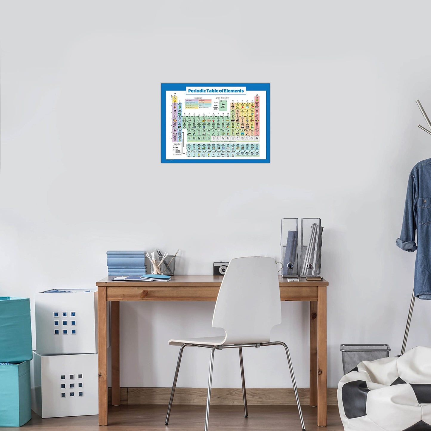 Periodic Table of Elements Poster For Kids - LAMINATED - Science & Chemistry Chart for Classroom - (18" x 24")
