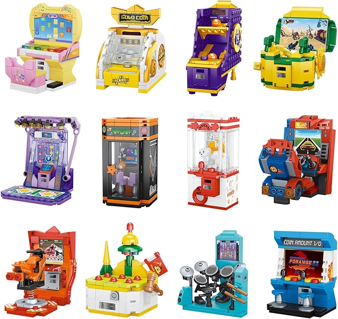 NUTCRACKER 12 in1 Game Console Building Set for Adults Mini Friends Game Console Toy Building Set Party Favors for Goodie Bags Easter Birthday Gifts（1228 Pieces）