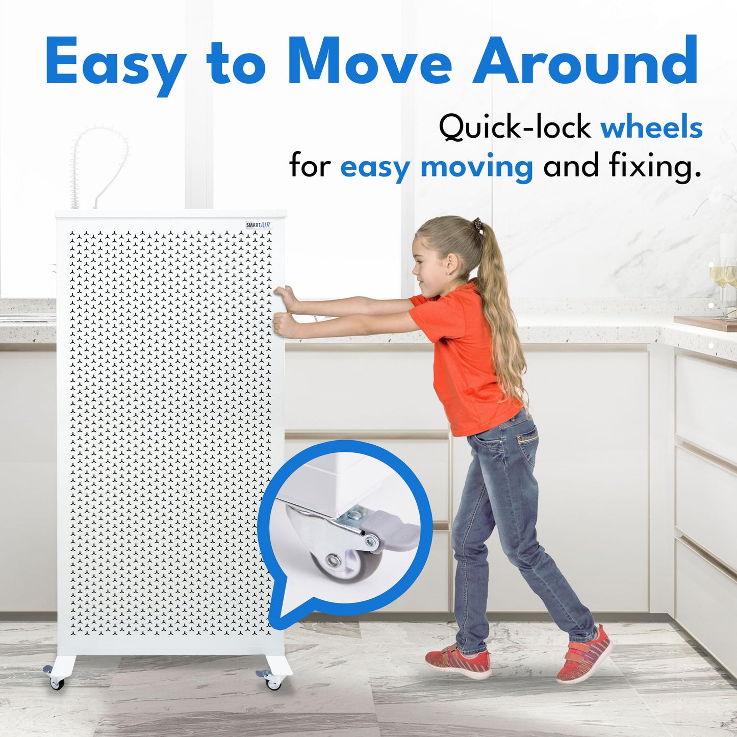 Smart Air (aka Smart Health) Blast MKII Air Purifier – Cleans 4,500 Sq Ft/30 Mins, 29-43 dBA–Industrial-Grade H13 HEPA+Activated Carbon – Purifier for Home, Office, Pets, Allergies, Dust, Mold & Smoke