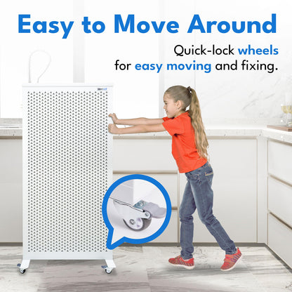Smart Air (aka Smart Health) Blast MKII Air Purifier – Cleans 4,500 Sq Ft/30 Mins, 29-43 dBA–Industrial-Grade H13 HEPA+Activated Carbon – Purifier for Home, Office, Pets, Allergies, Dust, Mold & Smoke
