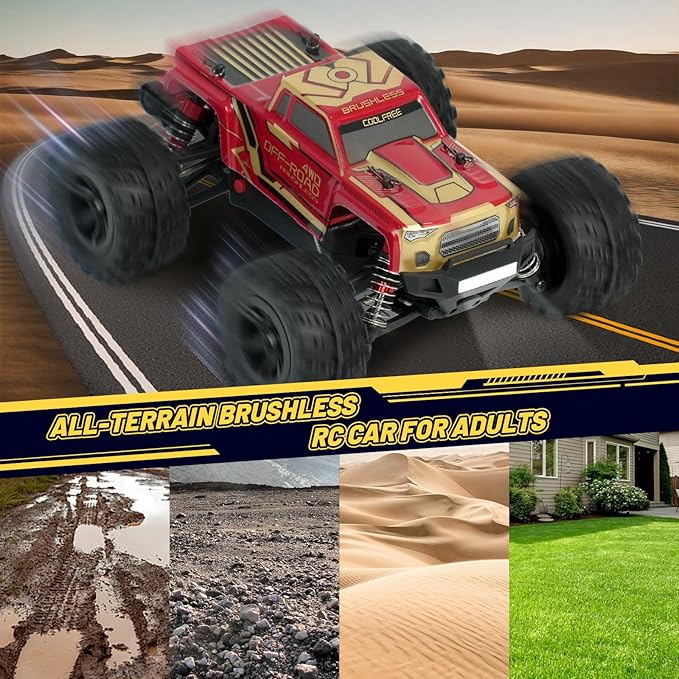 JT20W-V2 1/20 Scale 4WD Brushless RC Car for Adults45KPH High Speed Hobby RC Truck4x4 Waterproof Off-Road Remote Control Electric VehicleAll Terrain RTR Fast Buggy with 2 Lipo Batteries