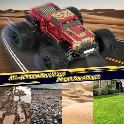JT20W-V2 1/20 Scale 4WD Brushless RC Car for Adults45KPH High Speed Hobby RC Truck4x4 Waterproof Off-Road Remote Control Electric VehicleAll Terrain RTR Fast Buggy with 2 Lipo Batteries