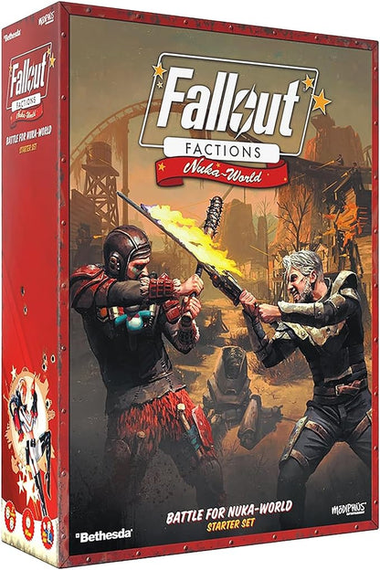 Modiphius Entertainment: Fallout: Factions - Battle for Nuka-World Starter Set - Tabletop Miniatures Skirmish Game Licensed War Game 20 Miniatures