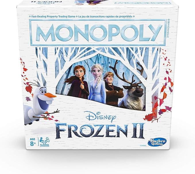 Hasbro Disney Frozen II Monopoly (Bilingual - English/French)