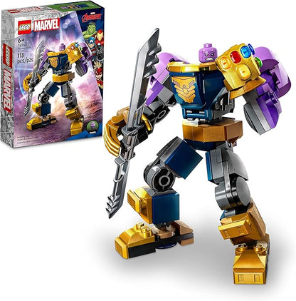 LEGO Marvel Thanos Mech Armor 76242 Avengers Action Figure Set Building Toy with Infinity Gauntlet &amp Stones Collectable Super Hero Gift for Boys and Girls Ages 6 Plus