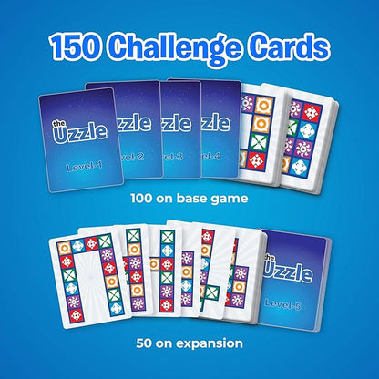 Uzzle 3.0 &amp Expansion Bundle - Includes New Level 5 Challenges - Fun for Family Game Nights - Skill Development &amp Gift Set – Bundle of Fun Board Games for Adults &amp Children - Ages 4+