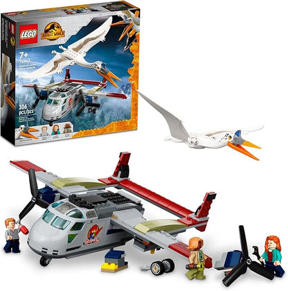LEGO Jurassic World Quetzalcoatlus Plane Ambush Set 76947 with Dinosaur Toy Figure and Airplane Model 2022 Movie Inspired Multicolor