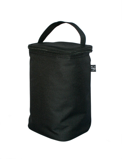 J.L. Childress TwoCOOL Breast Milk Cooler Travel Bag - Insulated Baby Bottle Storage Bag, Portable Organizer Pack for Breast Milk, Use for Daycare or On The Go, Fits 2-4 Bottles - Black