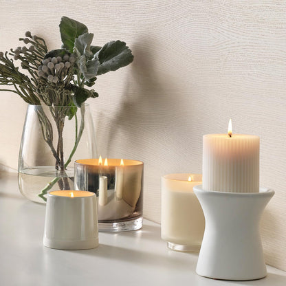 Illume Refillable Boxed Glass Candle, Winter White