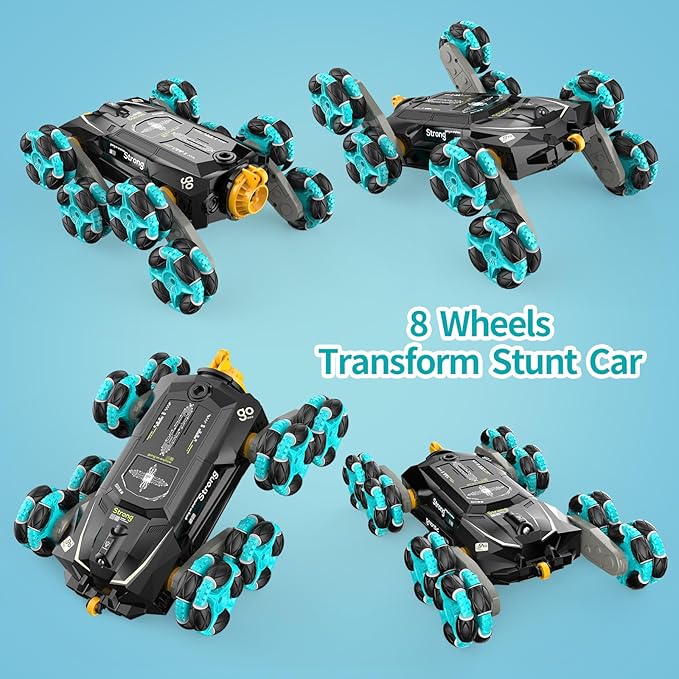 8WD Gesture Sensing RC Stunt Cars - Toys Gifts for Kids 8 9 10 11 12 Year Old Boys Girls2.4Ghz Remote Control CarsTransform Drift Off Road Vehicle for Children Birthday Presents