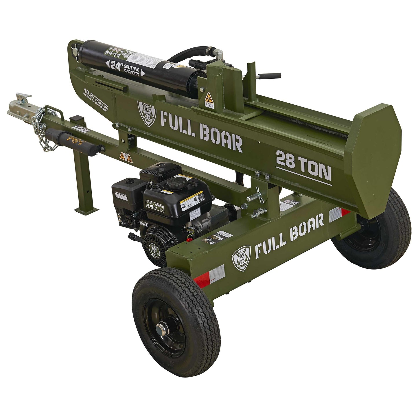Full Boar 28 Ton Log Splitter-Full Boar Engine 212cc (49 State)